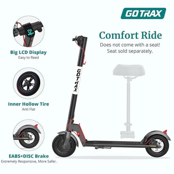 Gotrax GXL V2 Electric Scooter, 8.5" Solid Tire, - Image 6